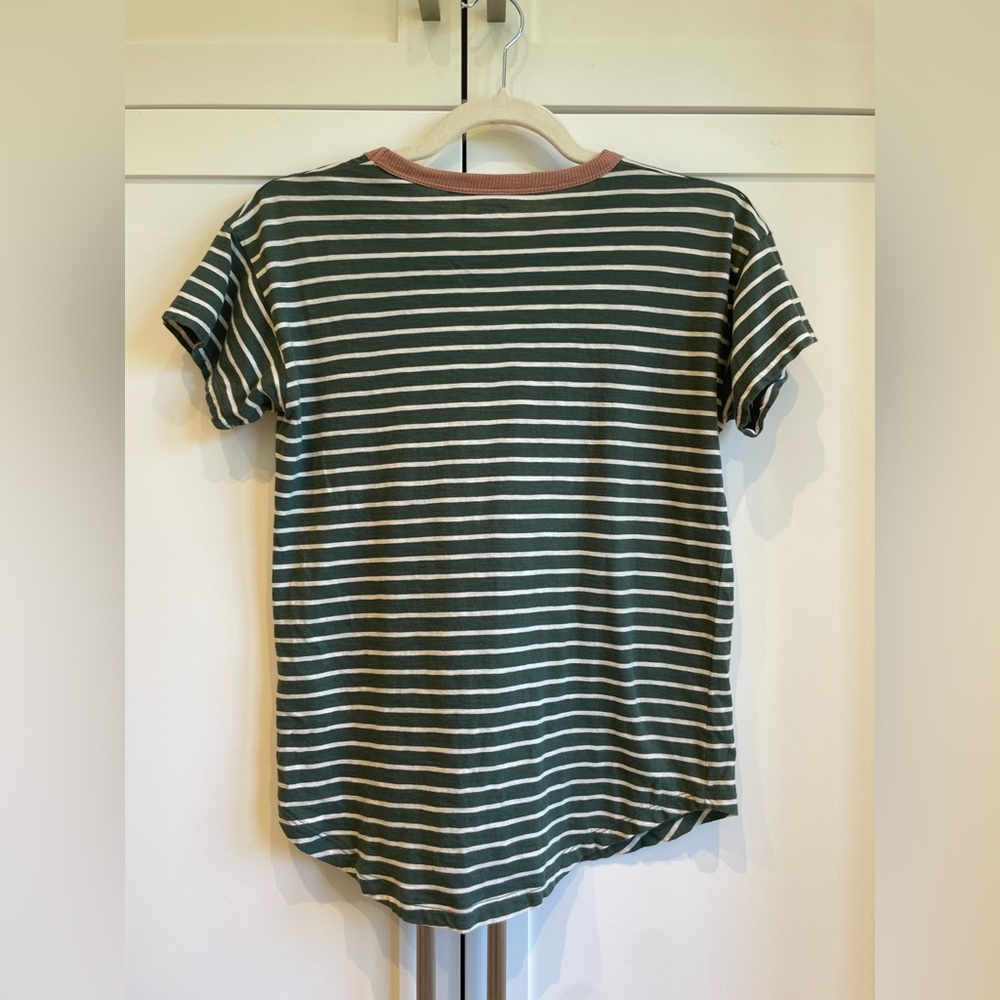 Madewell Cotton Rib Ringer Tee - Picture 5 of 7